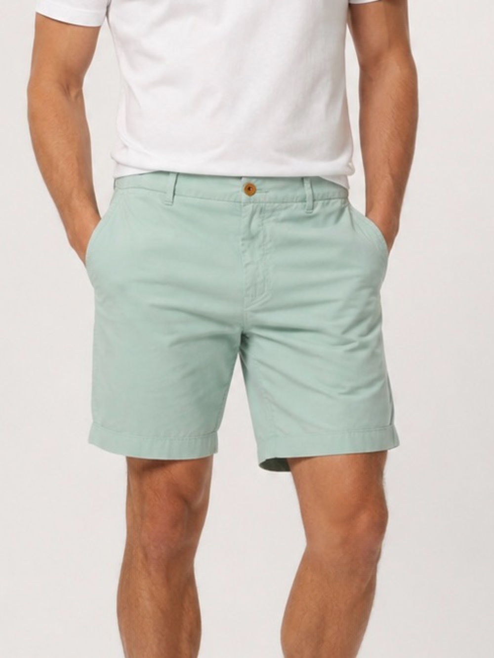 Tommy Hilfiger Light Mint Flat Front Chino Shorts